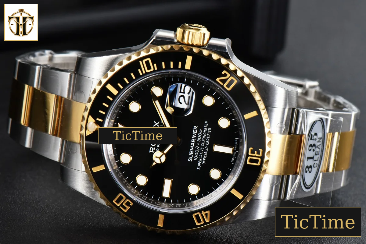 Submariner LN 116613 40mm Clean Factory YG/SS Black Ceramic Black Dial YG/SS Bracelet VR3130 — foto 13