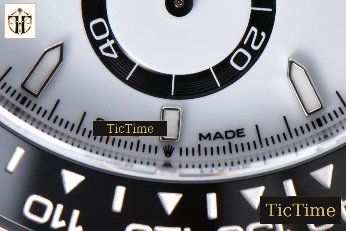 Daytona Panda 904L 126500 40mm Clean Factory White Dial Black Bezel SS Bracelet DD4131 — foto 10