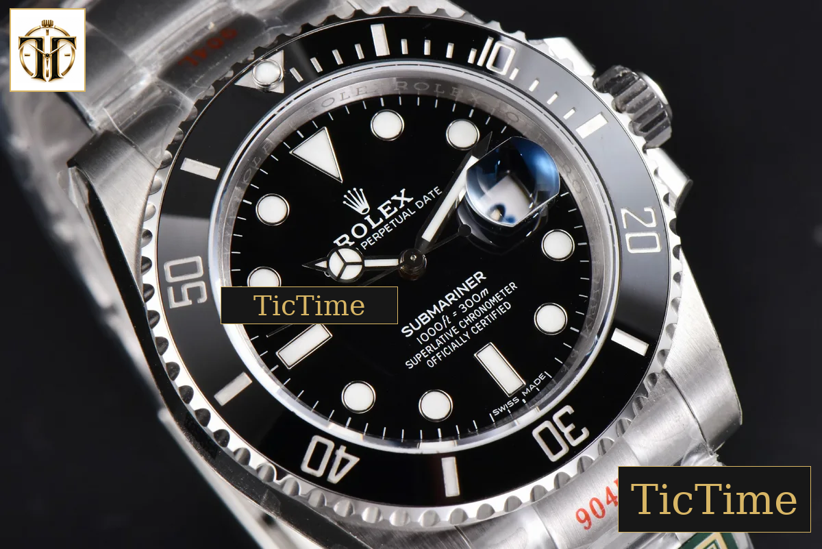 Submariner LN 40m 116610 40.5mm King Factory Black Ceramic Black Dial SS Bracelet VS3135 — foto 12