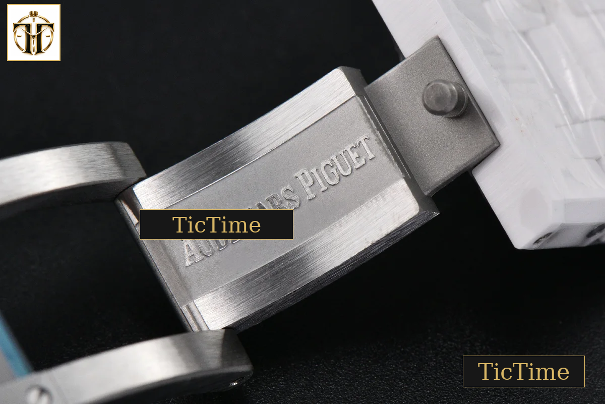 Royal Oak Chronograph 26240 41mm APSF Ceramic Sliver Checkered Dial Sliver Subdial Ceramic Bracelet V2 SH4401 — foto 32