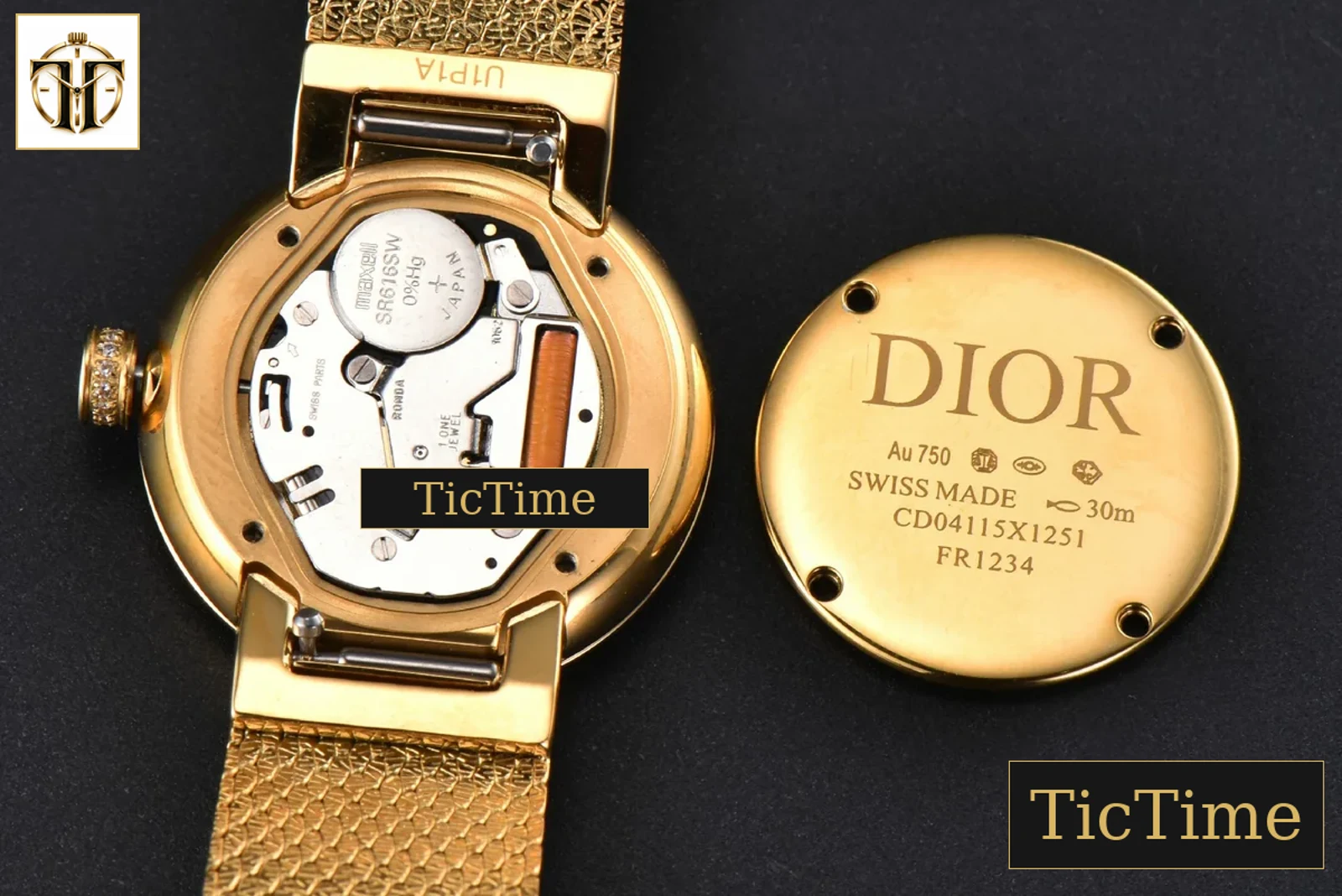 La D My Dior 25mm K11F Diamond Gold Dial Quartz — foto 15