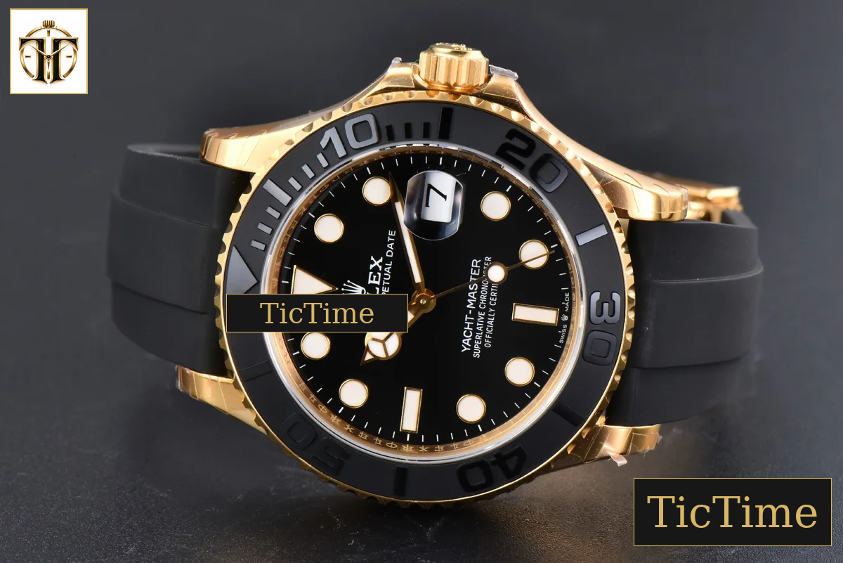 Yacht-Master 226658 42mm VSF YG Ceramic Black Dial Oysterflex Strap V2 Tungsten Weighted VS3235 — foto 16