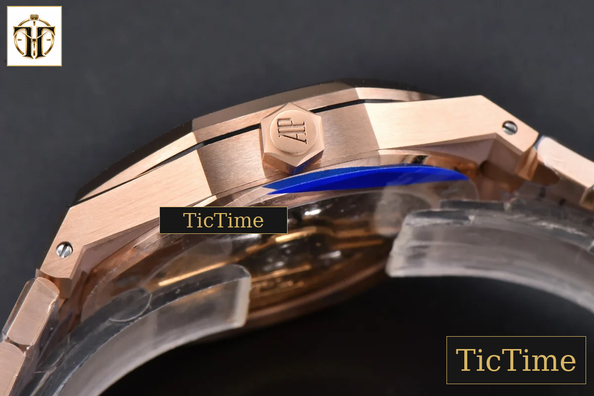 Royal Oak “50th Anniversary” 15510 41mm APSF RG Black Dial RG Bracelet V2 Free Sprung SA4302 — foto 14