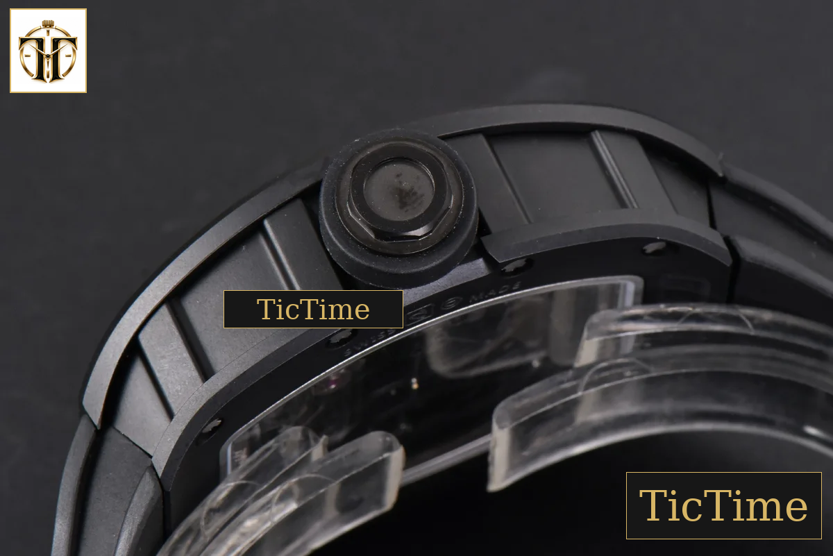 RM055 47.5mm BBRF Ceramic BBR Skeleton Dial Silver Hands Black Rubber Strap RMUL2 — foto 16