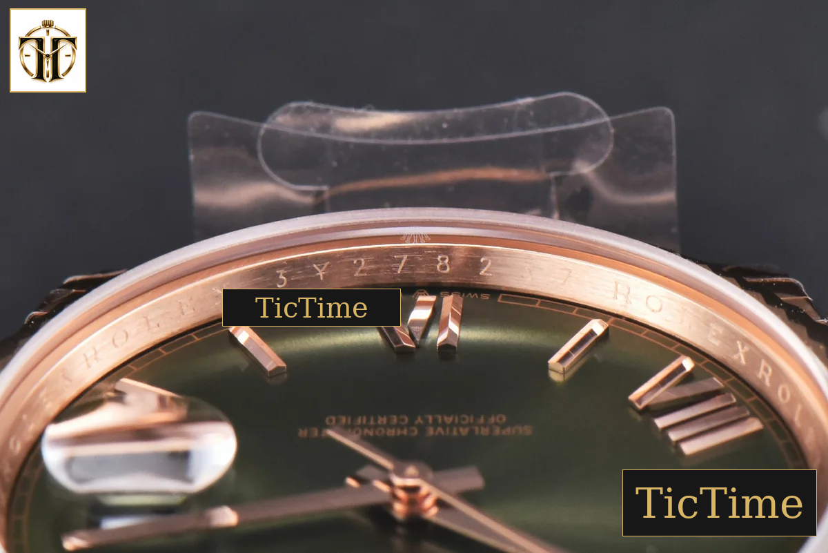 DayDate 40mm GMF RG Green Dial Roma Marker President Bracelet A2836 — foto 15