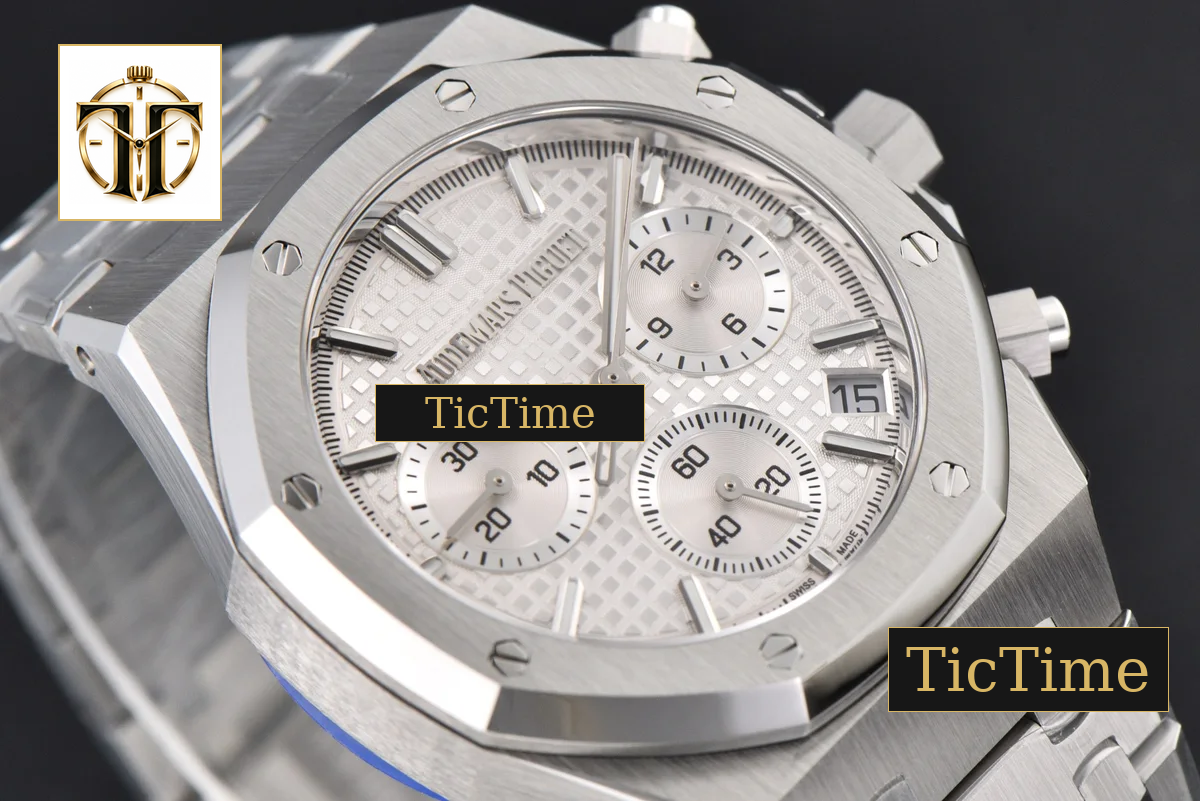 Royal Oak Chrono 26240 ZF SS White Dial SS Bracelet (V2 free sprung ) SA4401 — foto 33