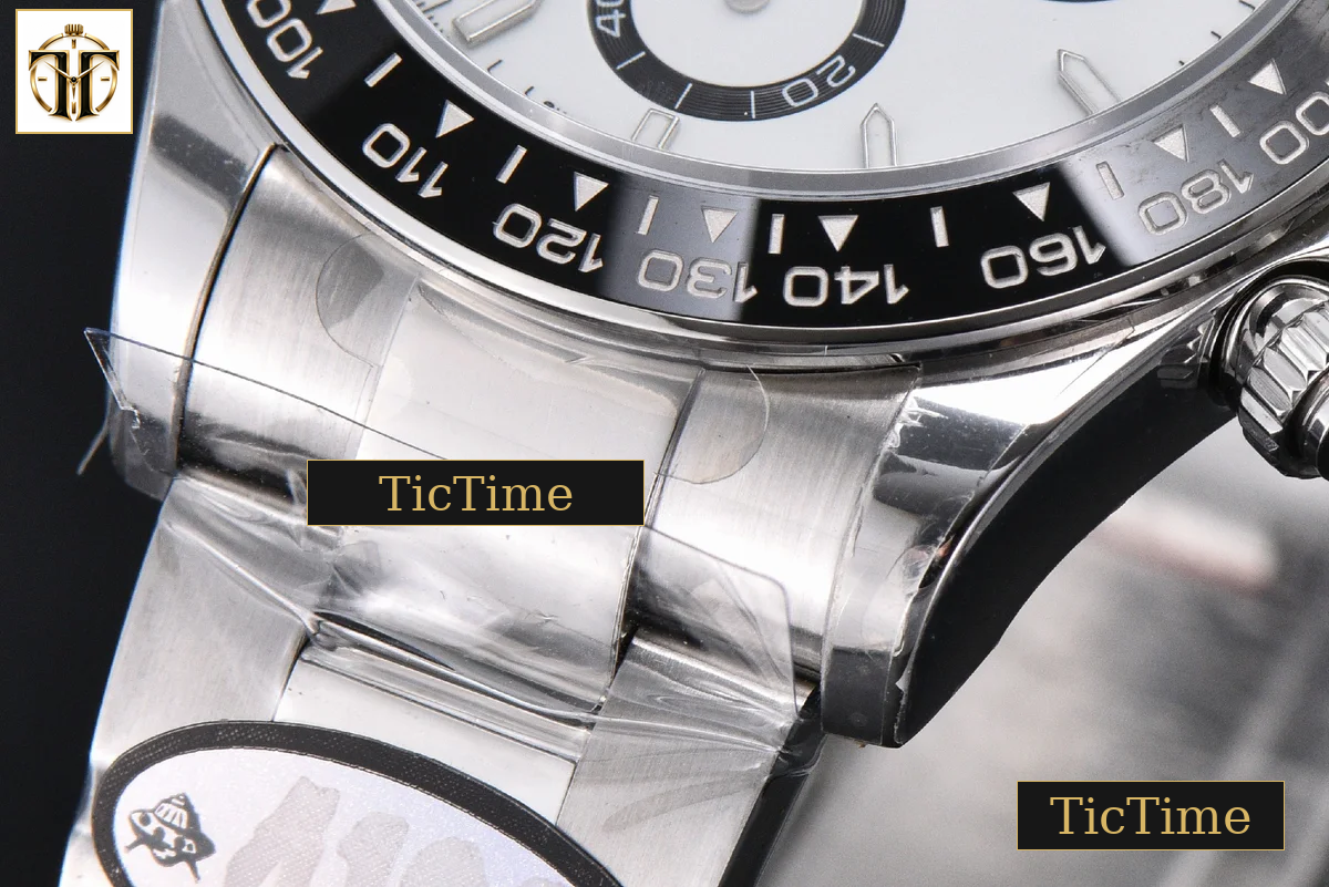Daytona Panda UFO 904L 126500 40mm UF White Dial SS Braclet Free Sprung UF4131 — foto 11