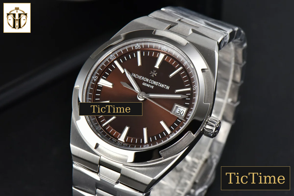 Overseas 4500V 41mm ZF Brown Dial SS Bracelet A5100 — foto 5