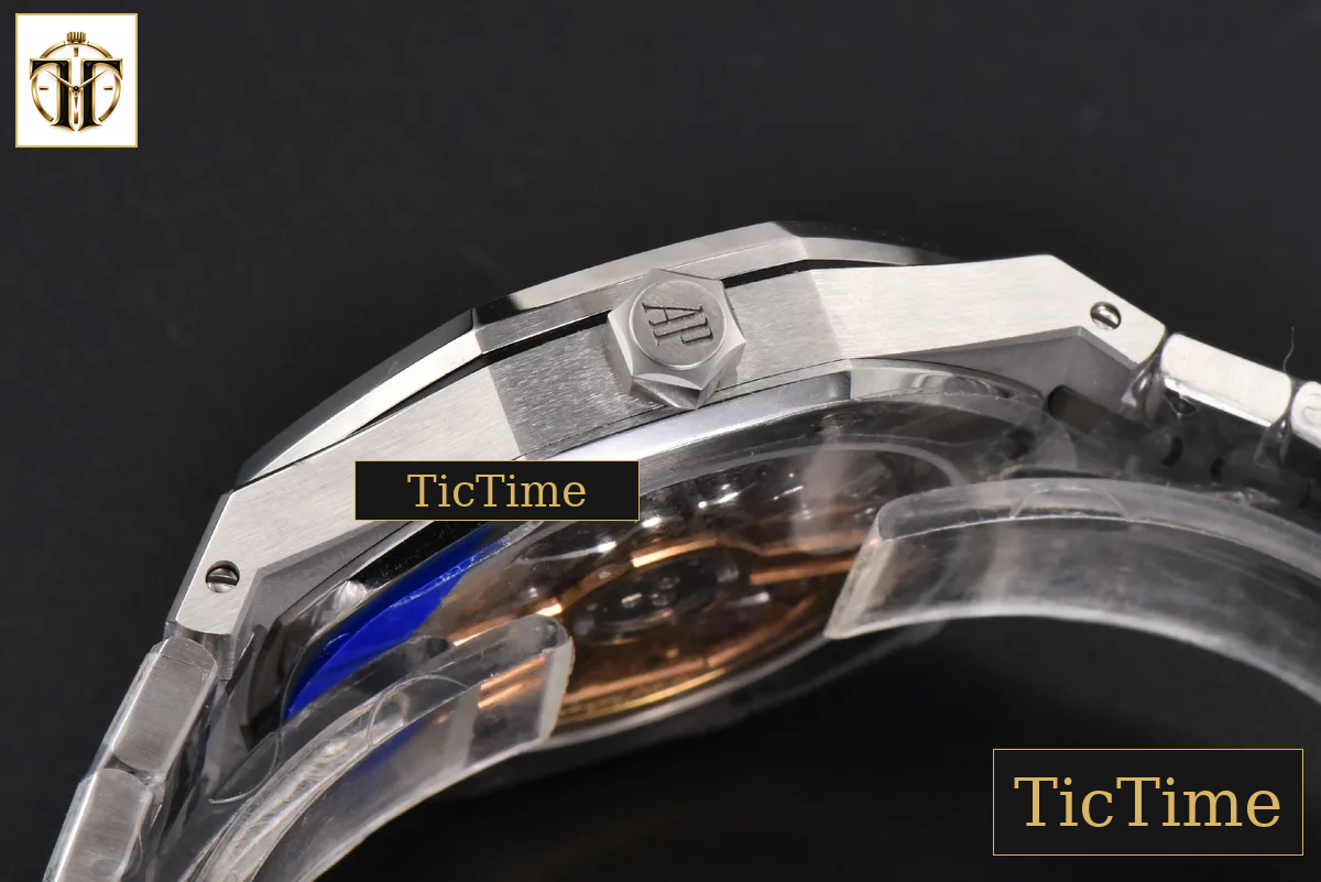 Royal Oak 15500 41mm APSF Black Textured Dial SS Bracelet V2 A4302 — foto 15