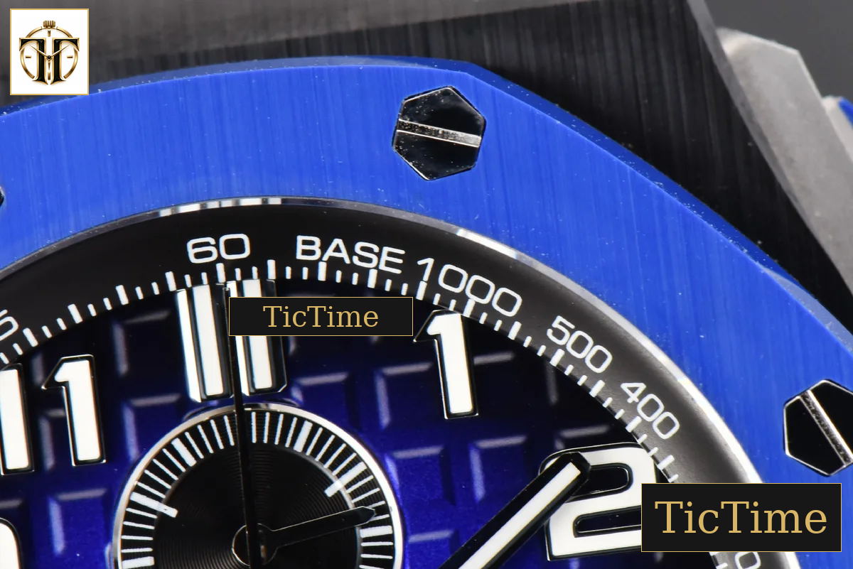 Royal Oak Offshore 26405 44mm RSF Ceramic Blue Dial Silver Subdial Blue Rubber Strap A3126 — foto 10