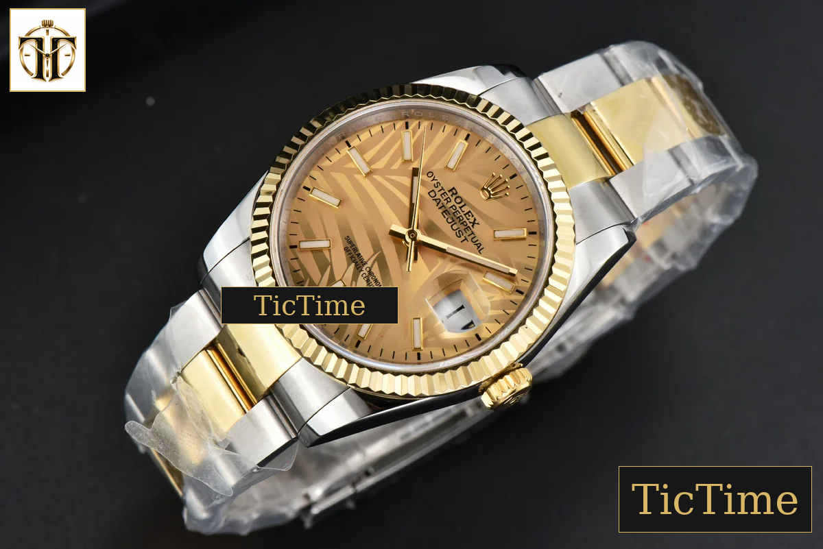 DateJust 36mm BPF YG/SS YG Palm Dial Oyster Bracelet A2824 — foto 16