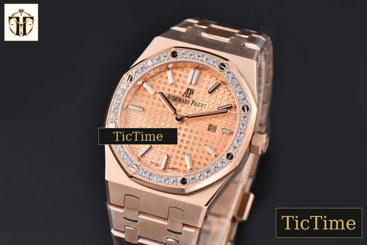 Royal Oak Ladies 67651OR 33mm ZF RG Diamond RG Dial RG Bracelet Quartz — foto 5