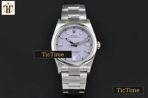 Foto frontal — Oyster Perpetual 904L Lavender 126000 36mm VSF Purple Dial SS Bracelet V2 VS3230