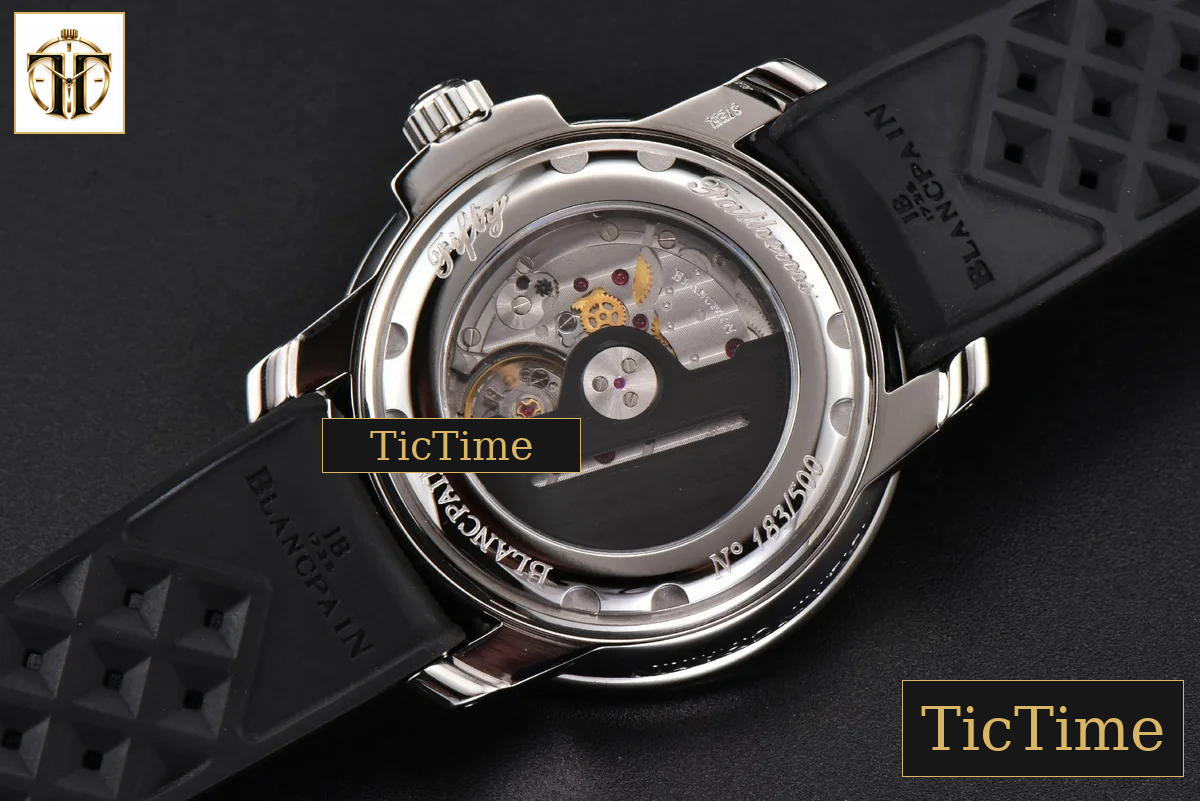 Fifty Fathoms ‘No Rad Only’ 5008E 40mm GSF Black Dial Black Rubber Strap A1151 — foto 16