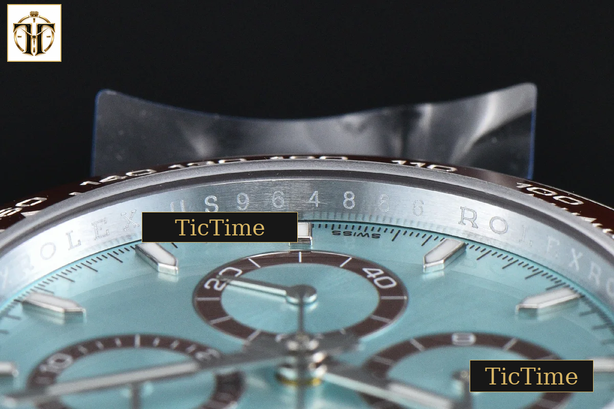 Daytona UFO 904L 126506 40mm UF Ice Blue Stick Dial Lume Markers SS Braclet (Free Sprung) UF4131 — foto 14