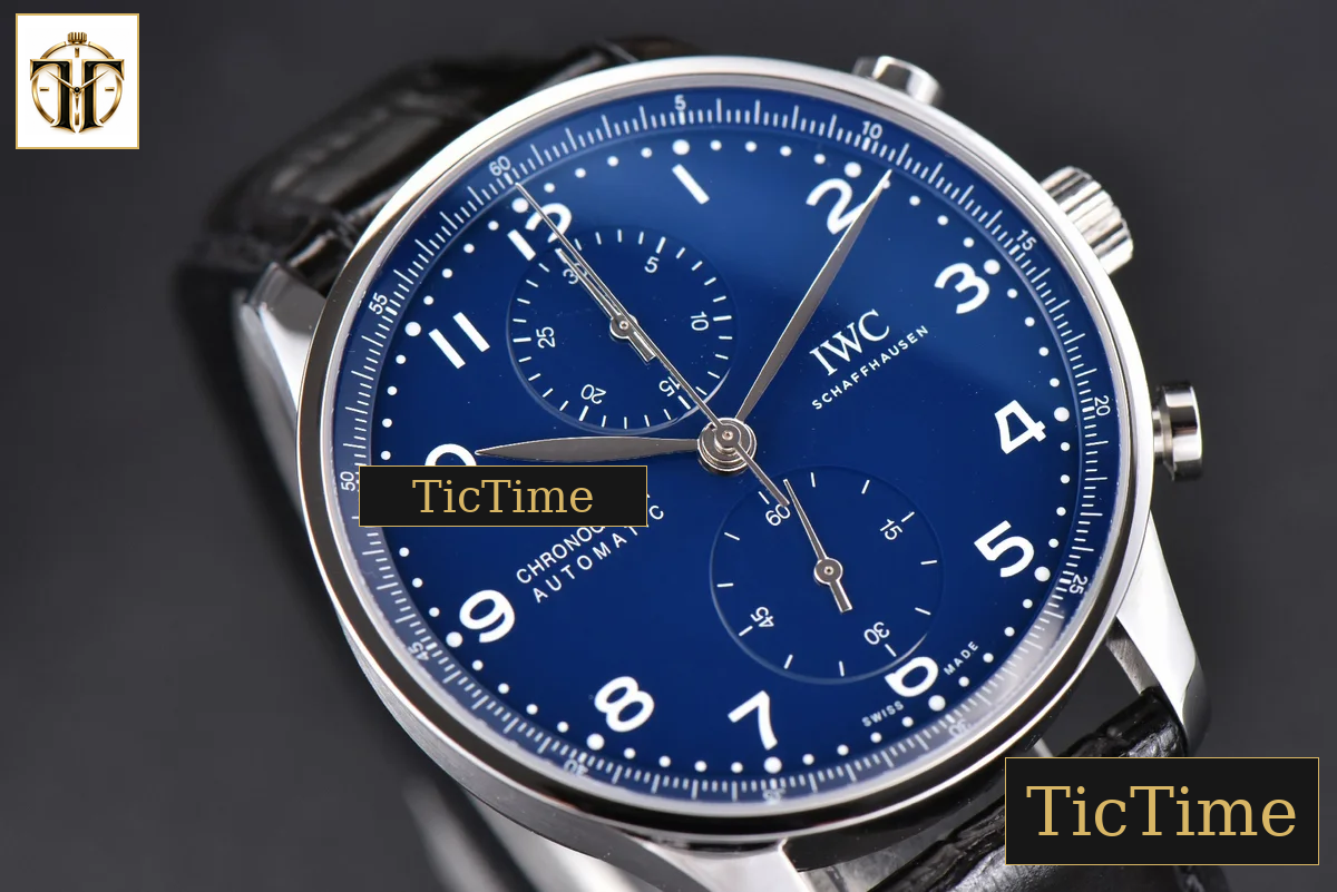 Portugieser Chrono “150 Years” IW371601 41mm ZF Blue Dial Black Strap Cal69355 — foto 9