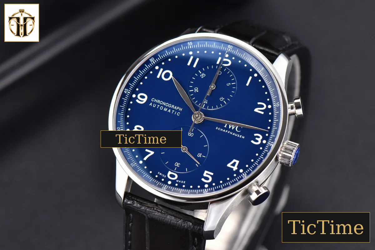 Portugieser Chrono “150 Years” IW371601 41mm ZF Blue Dial Black Strap Cal69355 — foto 3