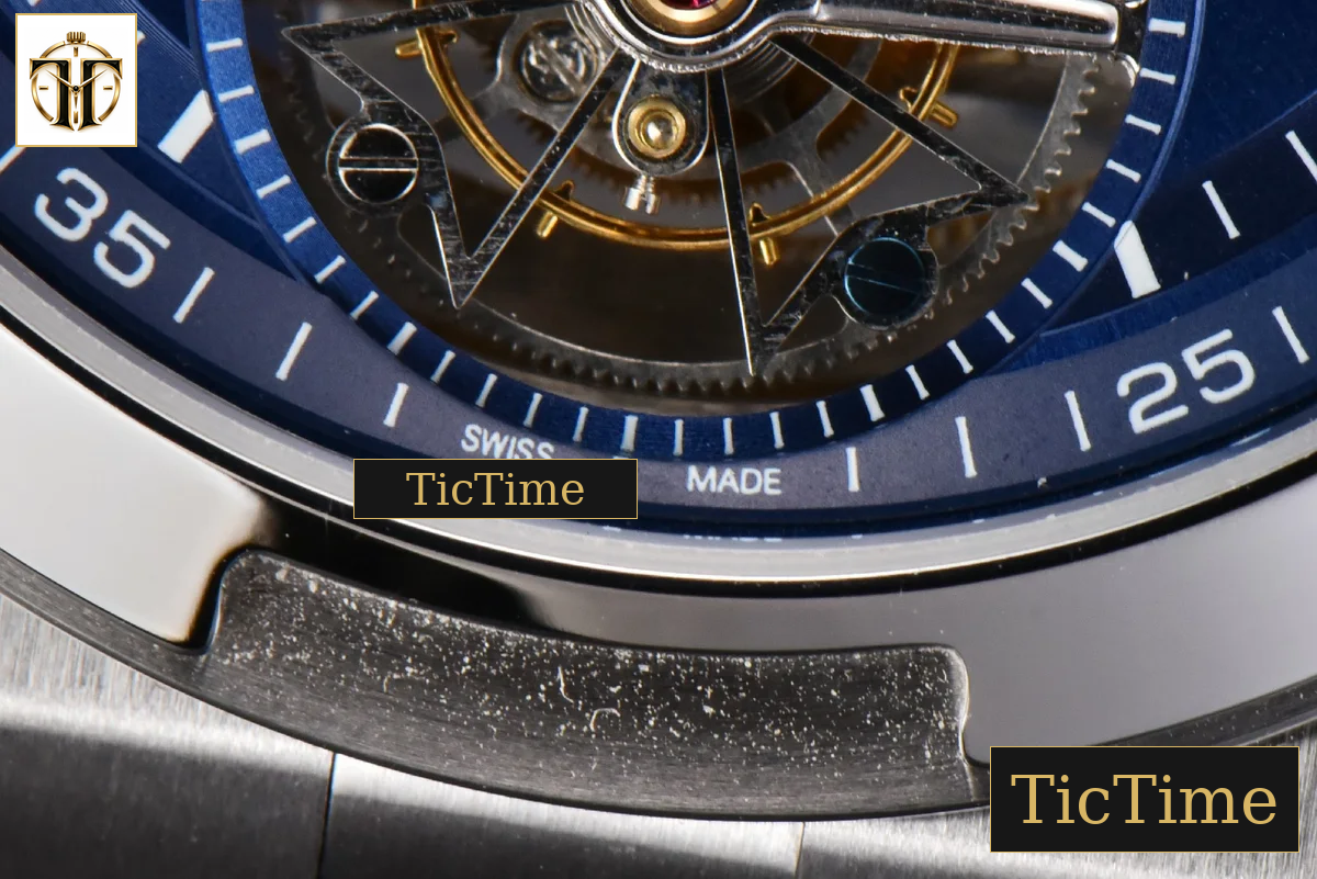 Overseas Tourbillon 6000V 42.5mm BBRF Blue Dial Blue Rubber Strap Tourb — foto 8