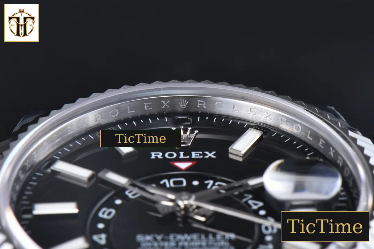 Sky-Dweller 336239 42mm ZF SS Black Dial Rubber Oysterflex Strap (Tungsten) — foto 12