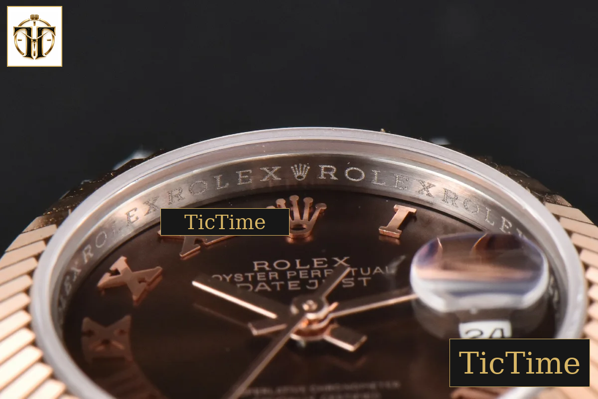 DateJust Ladies 28mm WF RG/SS Brown Dial Roma Marker Jubilee Bracelet A2236 — foto 14
