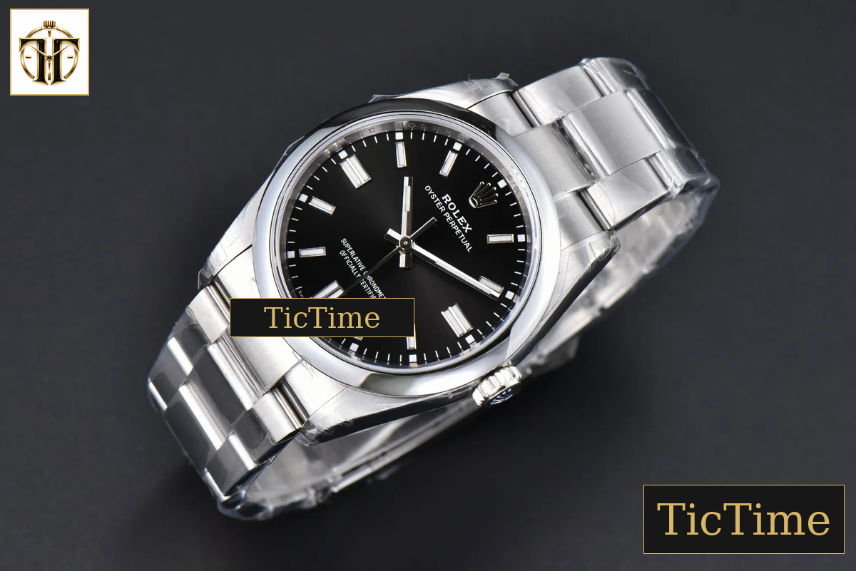 Oyster Perpetual 904L 124300 41mm VSF Black Dial SS Bracelet VS3235 — foto 4