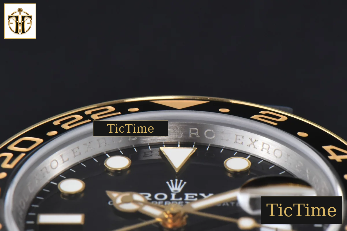 GMT Master II 904L 126713 40mm GMF YG/SS Black/Gray Bezel Black Dial Jubilee Bracelet SH3285 — foto 13