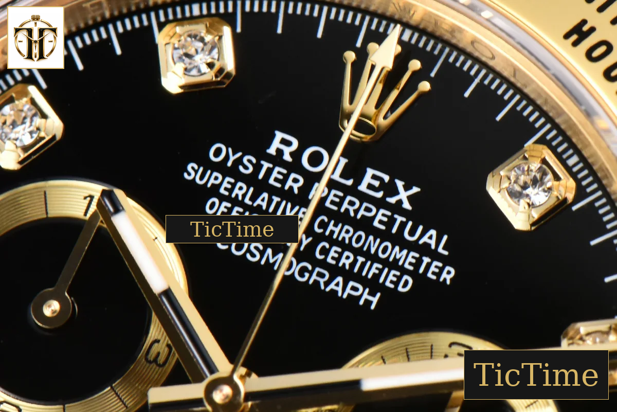 Daytona 116508 APSF YG Black Dial Diamond Marker YG Bracelet SH4130 — foto 6