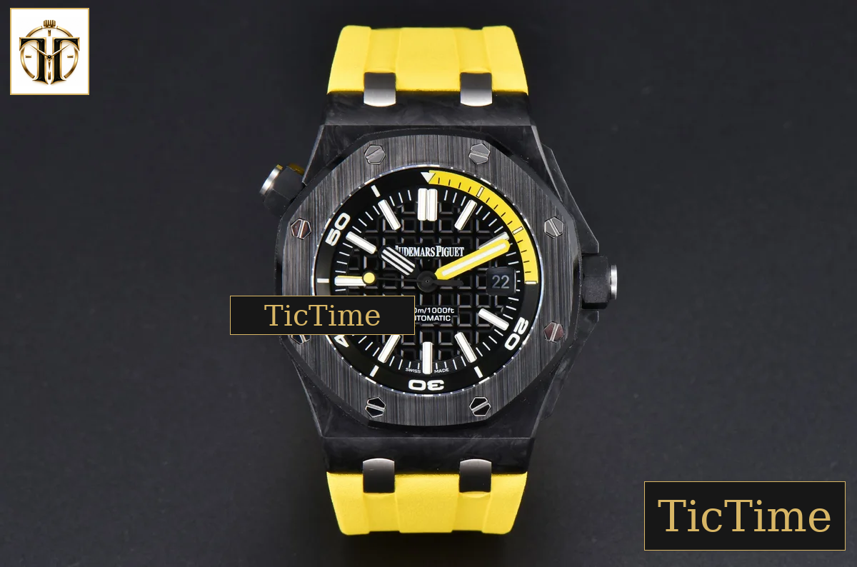 Royal Oak Offshore Diver 42mm IPF Black/Yellow Dial Yellow Rubber Strap MY9015 — foto 3