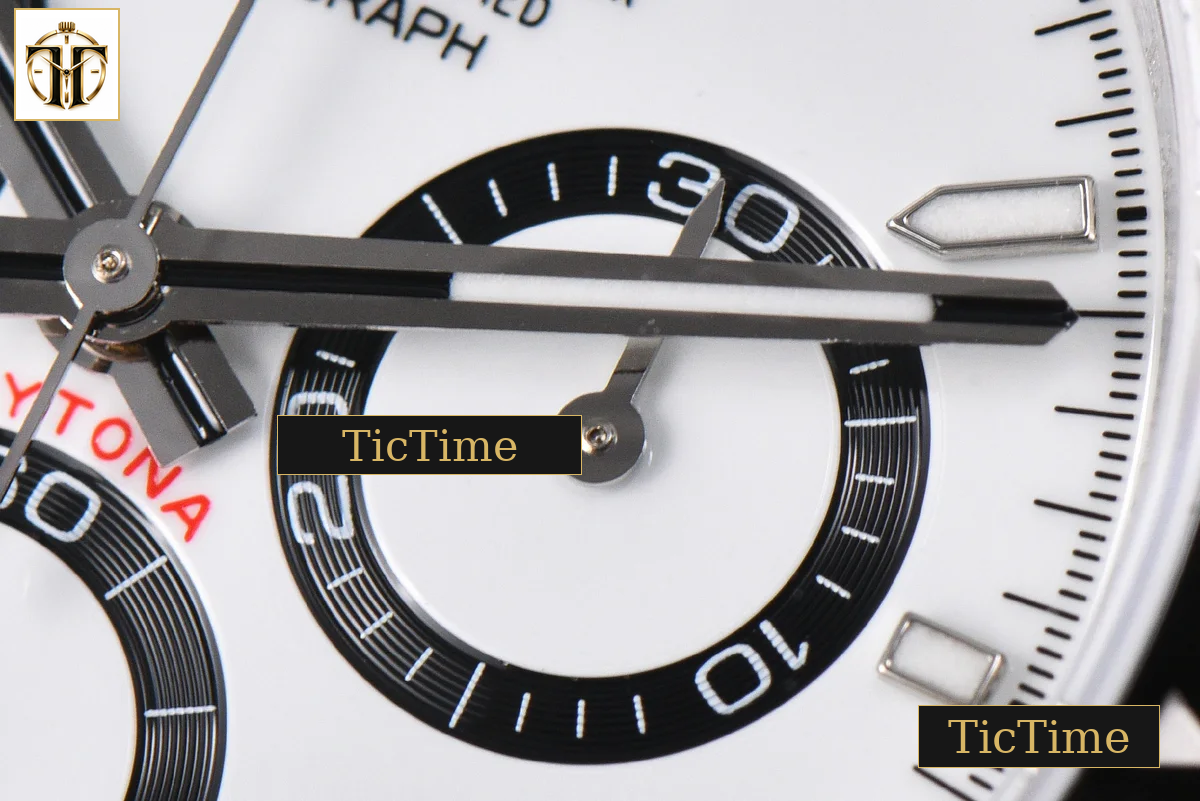 Daytona Panda UFO 904L 126500 40mm UF White Dial SS Braclet Free Sprung UF4131 — foto 8
