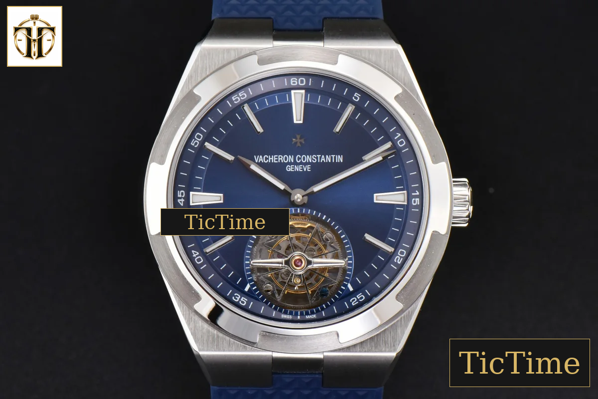 Overseas Tourbillon 6000V 42.5mm BBRF Blue Dial Blue Rubber Strap Tourb — foto 2