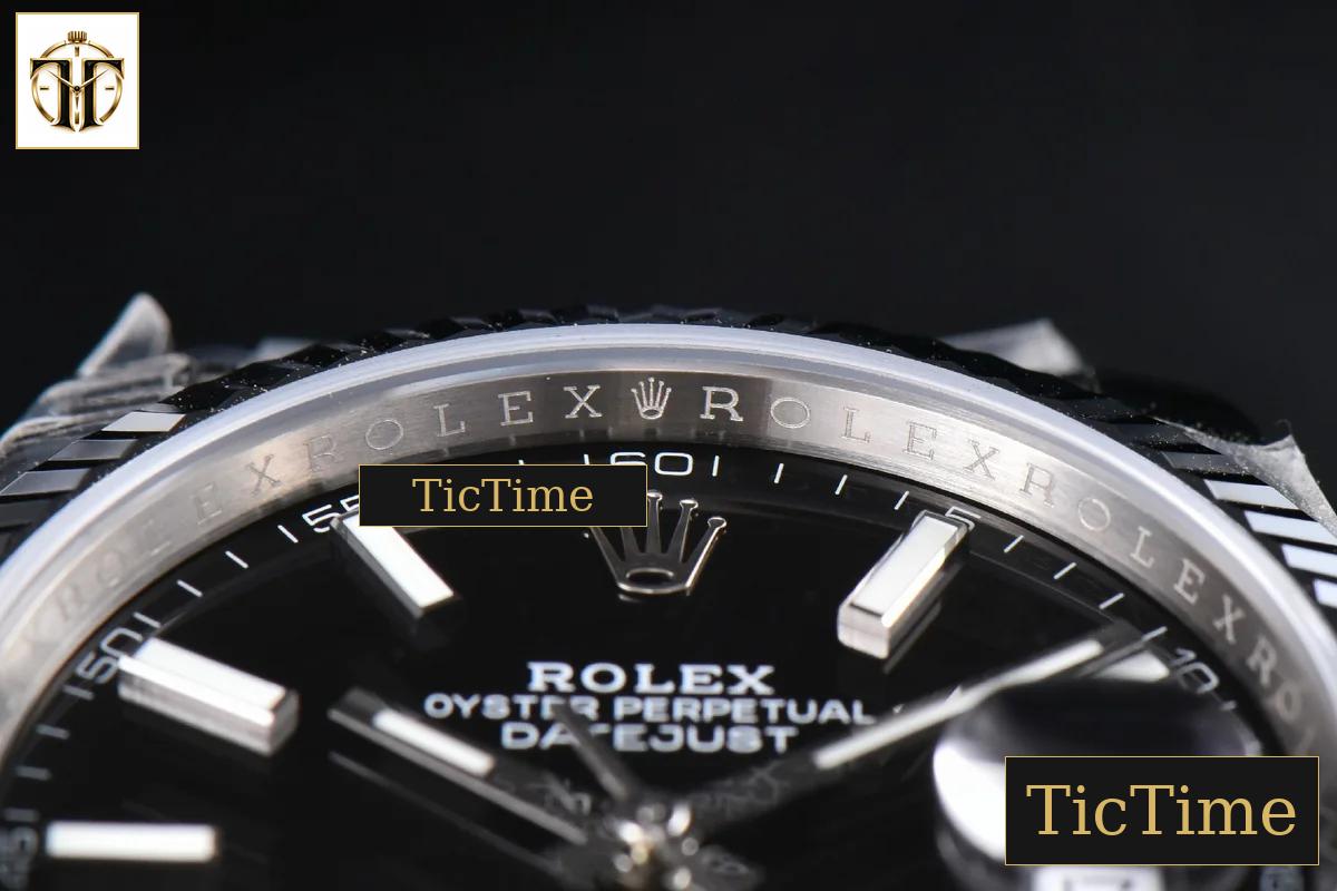 DateJust Fluted Bezel 126334 41mm VSF Black Dial Oyster Bracelet VS3235 — foto 10