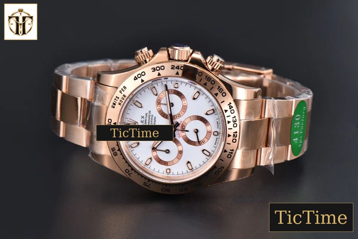 Daytona 116505 APSF RG White Dial Lume Marker RG Bracelet SH4130 — foto 16
