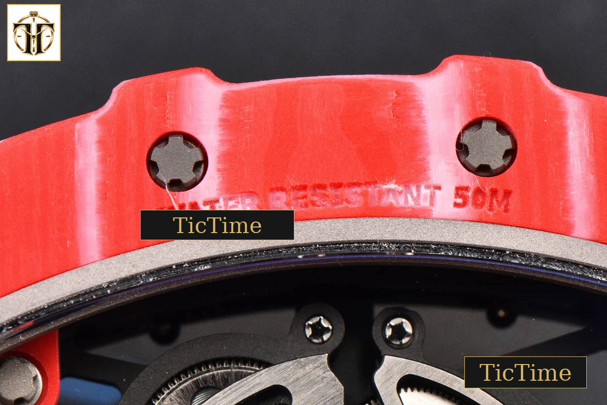 RM035-02 APSF Red NTPT Red Rubber Strap V2 (Free Sprung) RMAL1 — foto 23