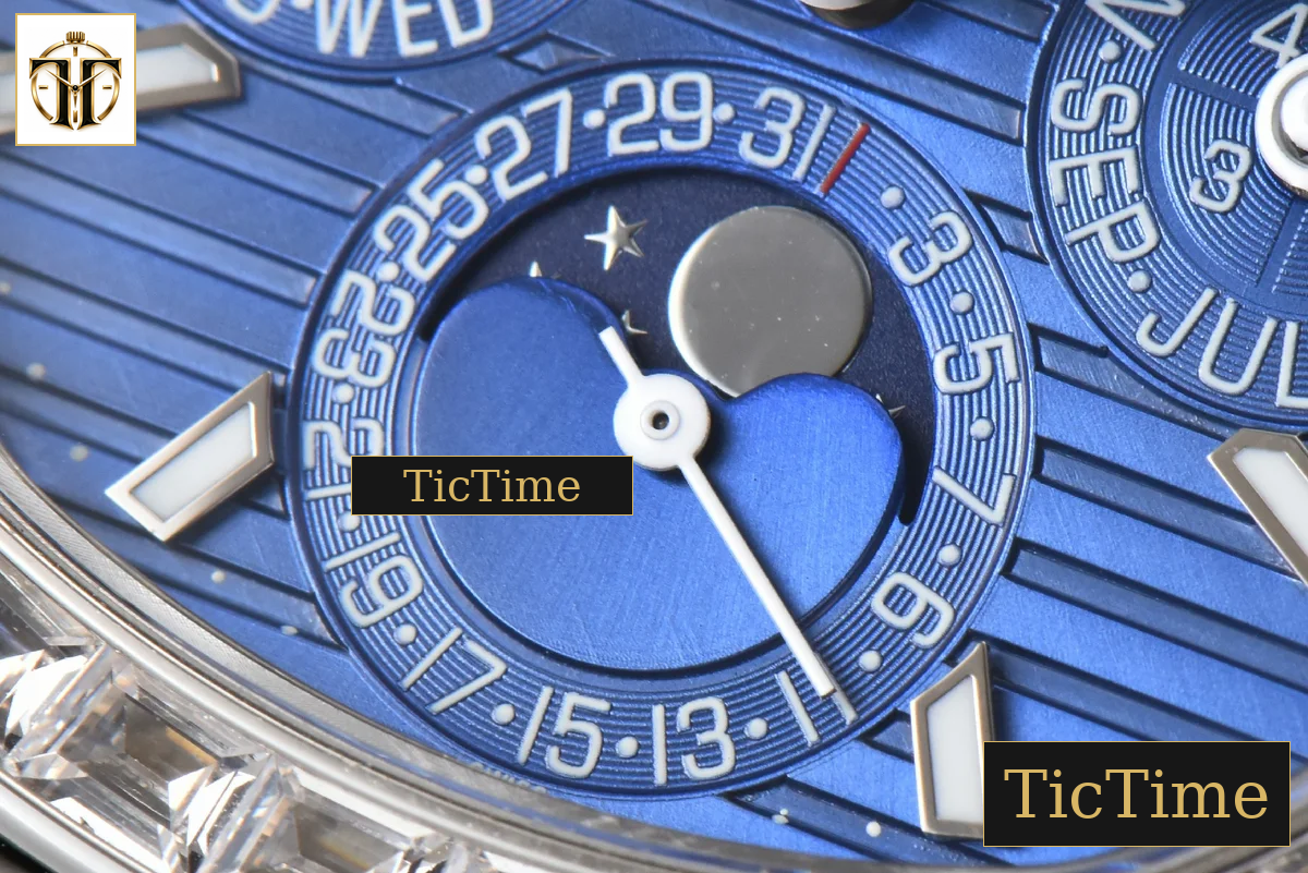 Nautilus 5740 40mm TWF Diamond Blue Dial SS Bracelet A240 — foto 8