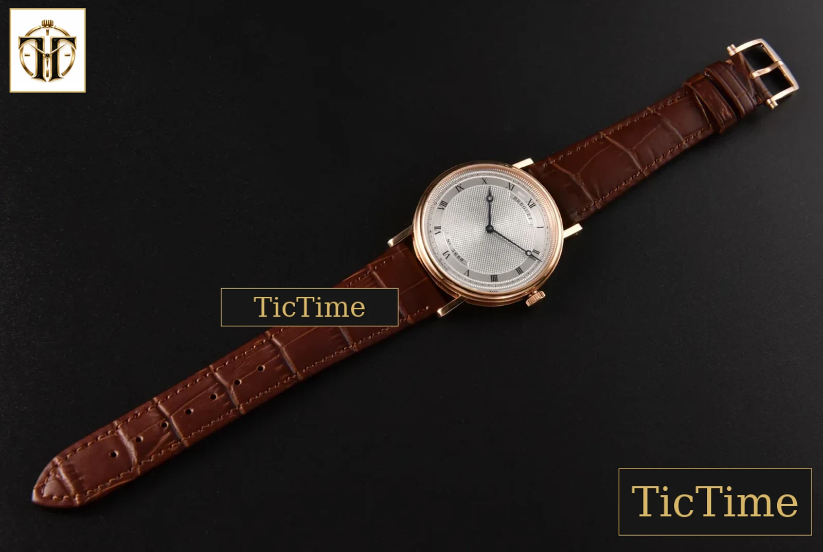 Classique 5157 38mm LTF RG White Dots Dial Roma Marker Brown Leather Strap MY9015 — foto 28