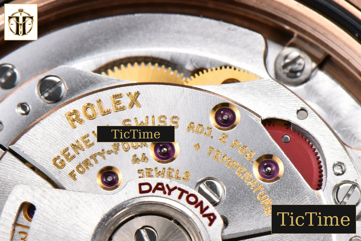 Daytona 116515 40mm Clean Factory RG Black Ceramic Bezel Brown Dial Oysterflex Rubber Strap A4130 — foto 28