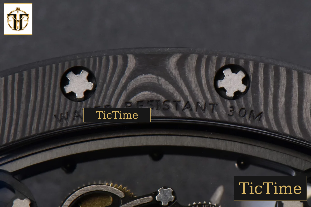 NTPT RM055 42mm RMF Blue Skeleton Dial White Rubber Strap RMUL2 — foto 22