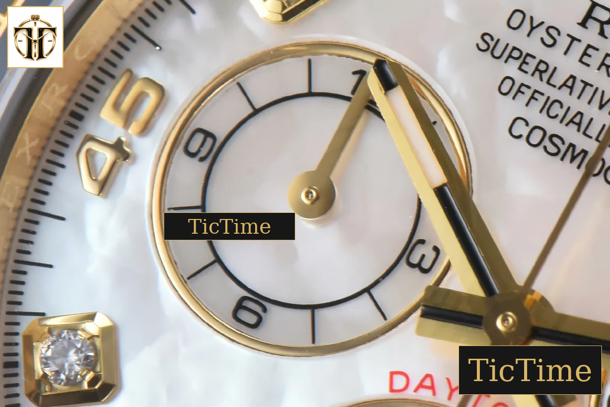 Daytona 116518 40mm Clean Factory YG MOP Dial Diamond Marker Oysterflex Strap A4130 — foto 7