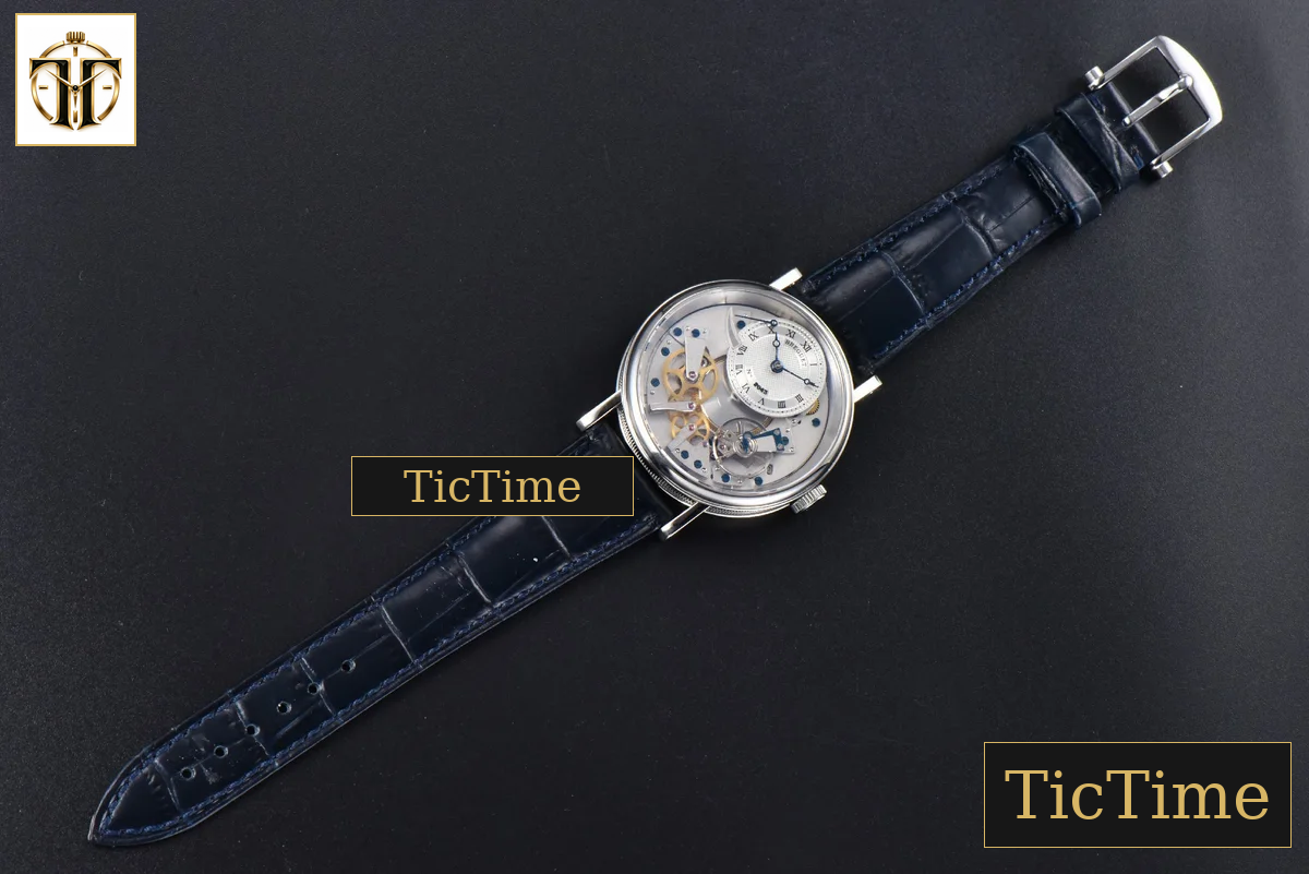 Tradition 7057BB 40mm ZF Silver Dial White Subdial Blue Leather Strap A505 — foto 25