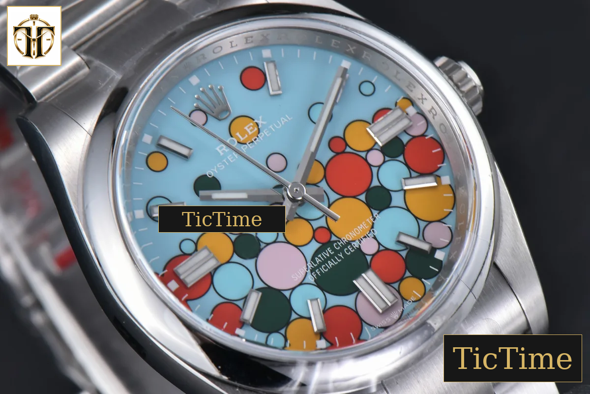 Oyster Perpetual 904L 126000 36mm Clean Factory Tiffany Blue Celebration Ballon Dial SS Bracelet VR3230 — foto 13