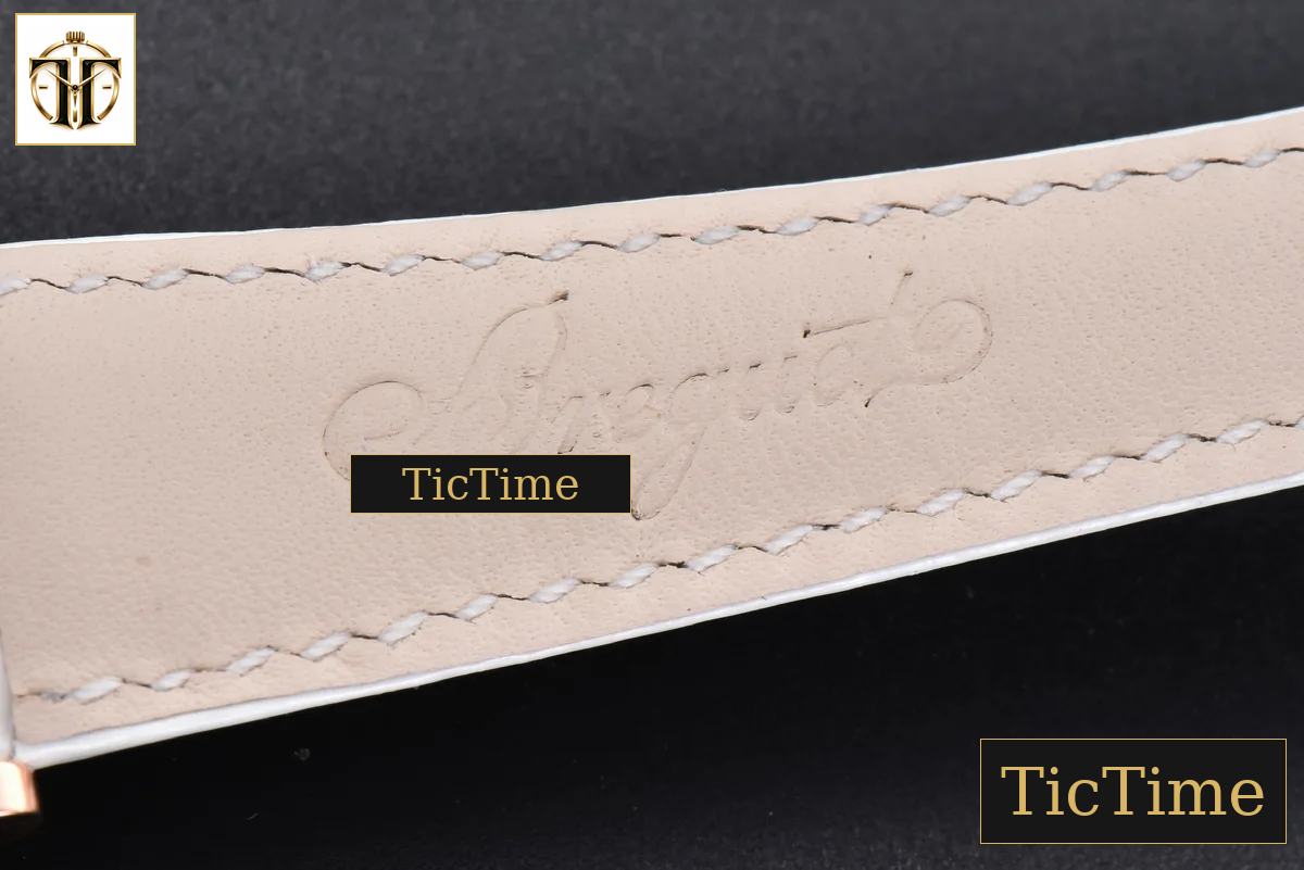 Tradition 7038BR 40mm ZF RG Diamond Gray Dial Silver Subdial White Leather Strap A505 — foto 18