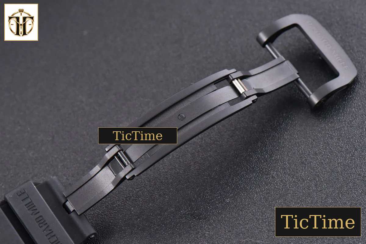 Tourbillon RM001 47mm JBF PVD Black Skeleton Dial Black Rubber Strap — foto 24