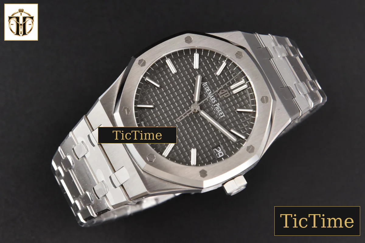 Royal Oak 15500 41mm APSF Gray Textured Dial SS Bracelet V2 A4302 — foto 13