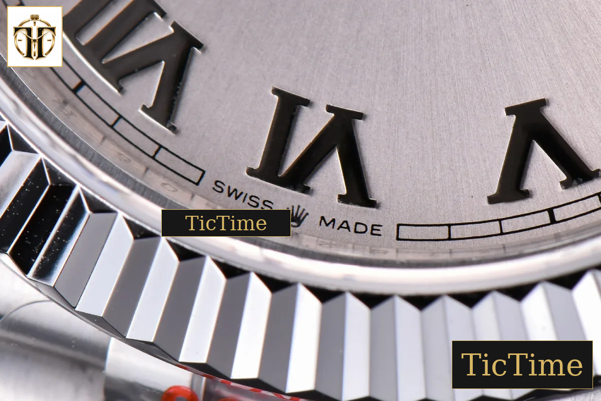 Datejust 41mm GMF SS Silver Dial Roma Marker Fluted Bezel Jubille Bracelet VR3235 — foto 7