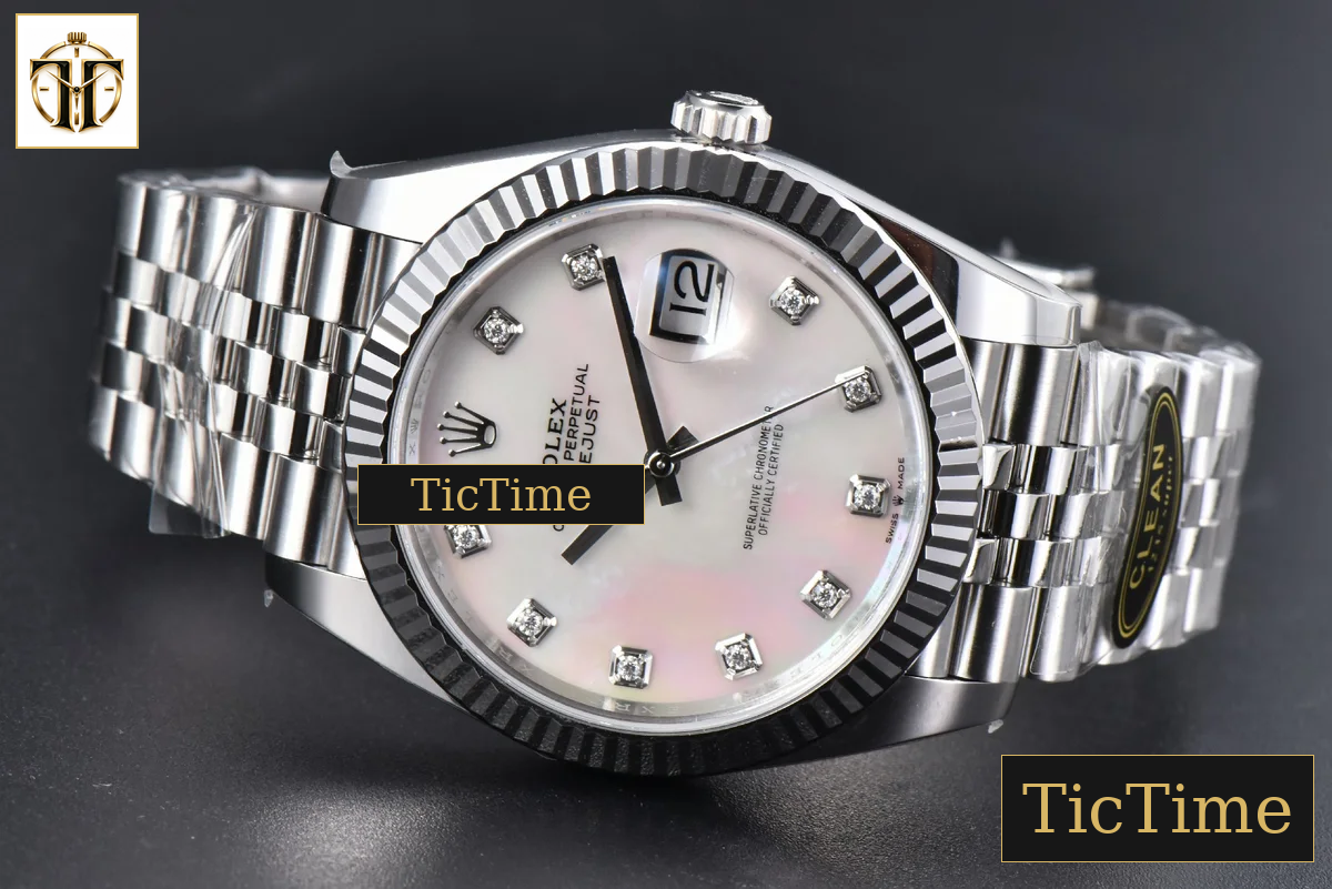 DateJust 904L 126334 41mm CF MOP Dial Diamond Marker Jubilee Bracelet VR3235 — foto 16