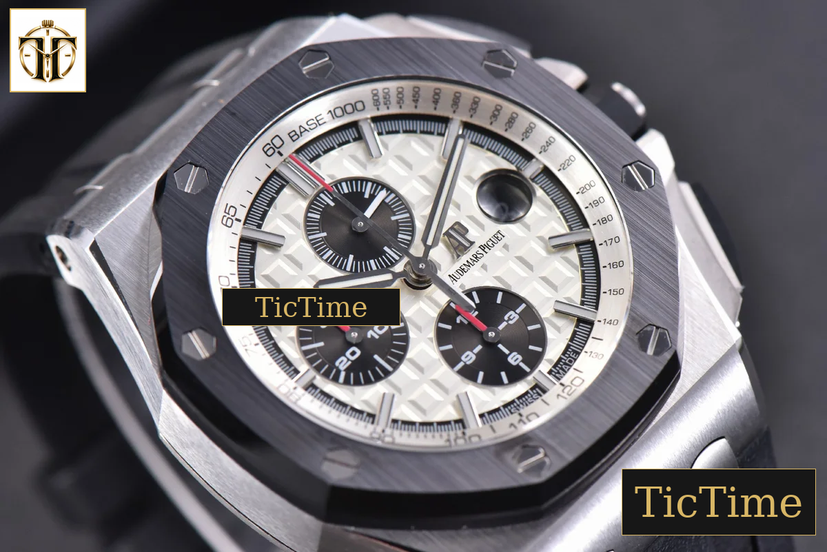 Royal Oak Offshore 44mm JF Black Ceramic Panda Dial Rubber Strap V2 A3126 — foto 9