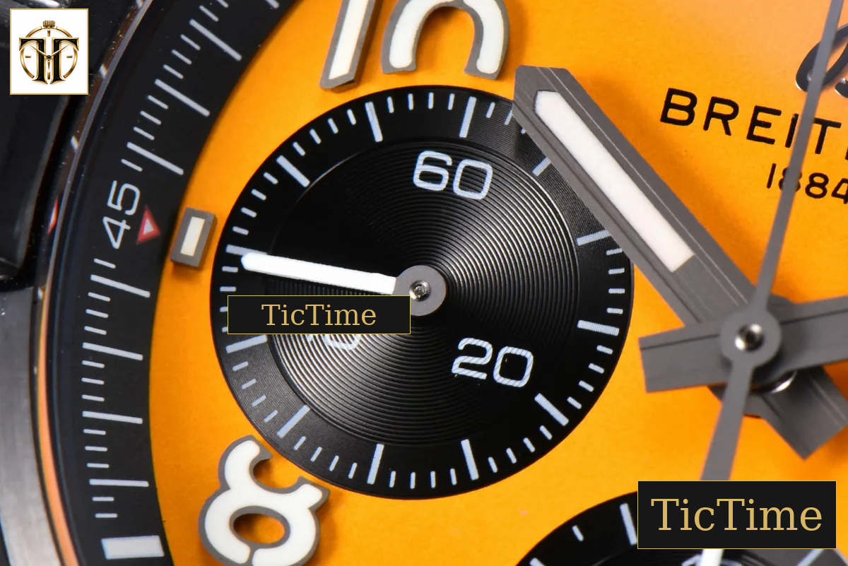 Avenger Chronograph 44mm BLSF Black PVD Orange/Black Dial Orange Nylon Strap A7750 — foto 6