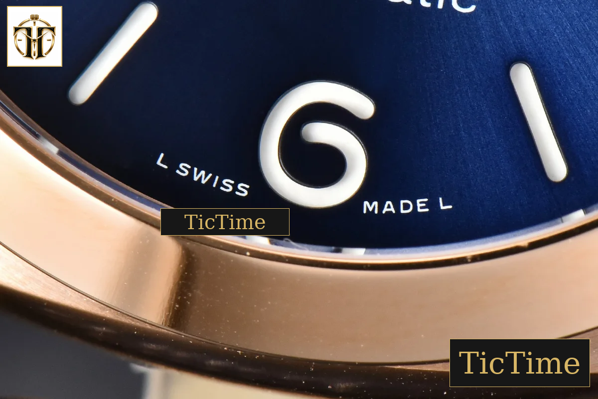 PAM1112 44mm TTF RG 44 Blue Dial Blue Leather Strap P9010 — foto 9