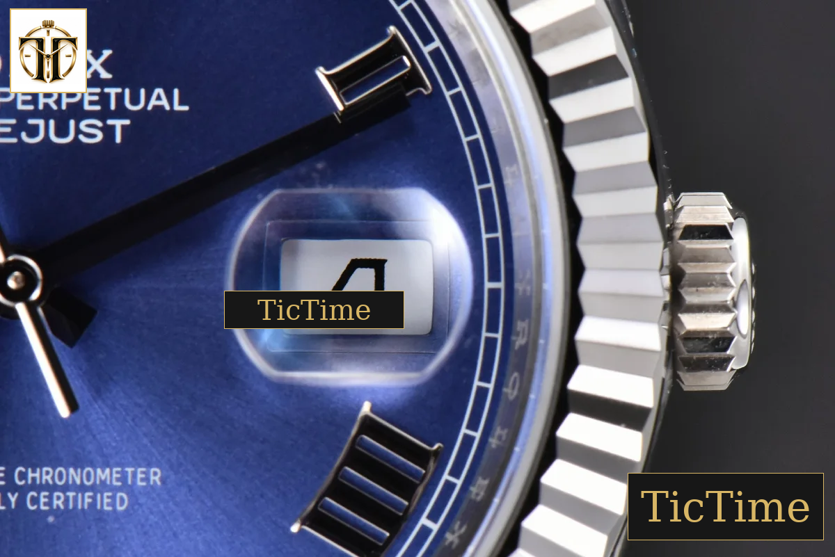 DateJust 126334 41mm Clean Factory Blue Roma Marker Osyter Bracelet VR3235 — foto 9