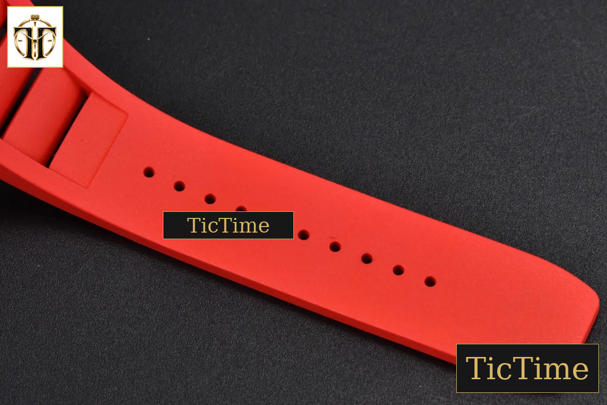 NTPT RM035-02 ZF Skeleton Dial Red Rubber Strap V5 NH05A — foto 19